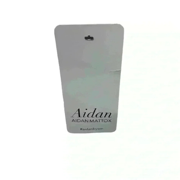 NWT Aidan by Aidan‎ Mattox Stretch Crepe Mini Dress Feather Trim Sheath 18 - Picture 5 of 16